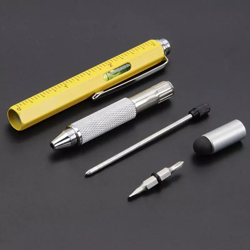 Multifunction Tool Pen 6 in 1 Plastic Ballpen