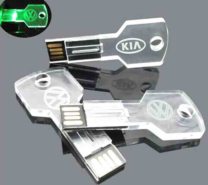 Crystal Acrylic Key USB Flash Drive