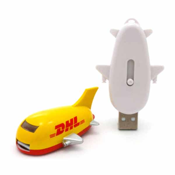 Plastic Airplane Shaped USB Flash Drive
