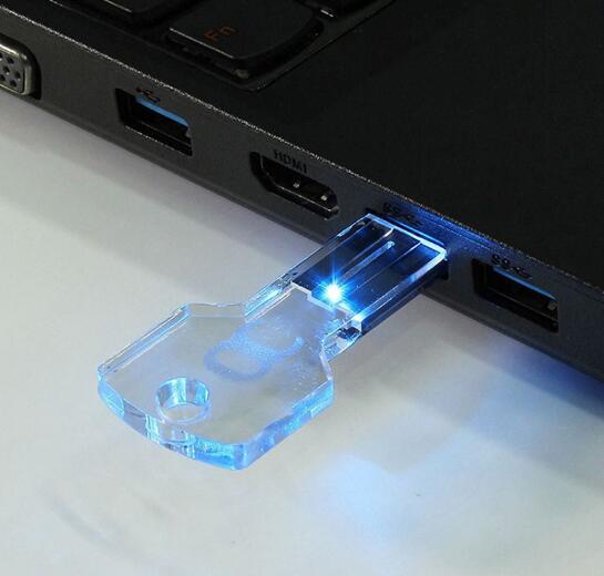 Crystal Acrylic Key USB Flash Drive