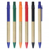 Recycled Writing ballpoint With Logo Cheap Eco Friendly Pen