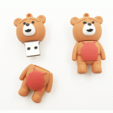 Custom Bear Shaped USB Flash Drive