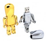 Metal Robot Shaped USB Flash Drive